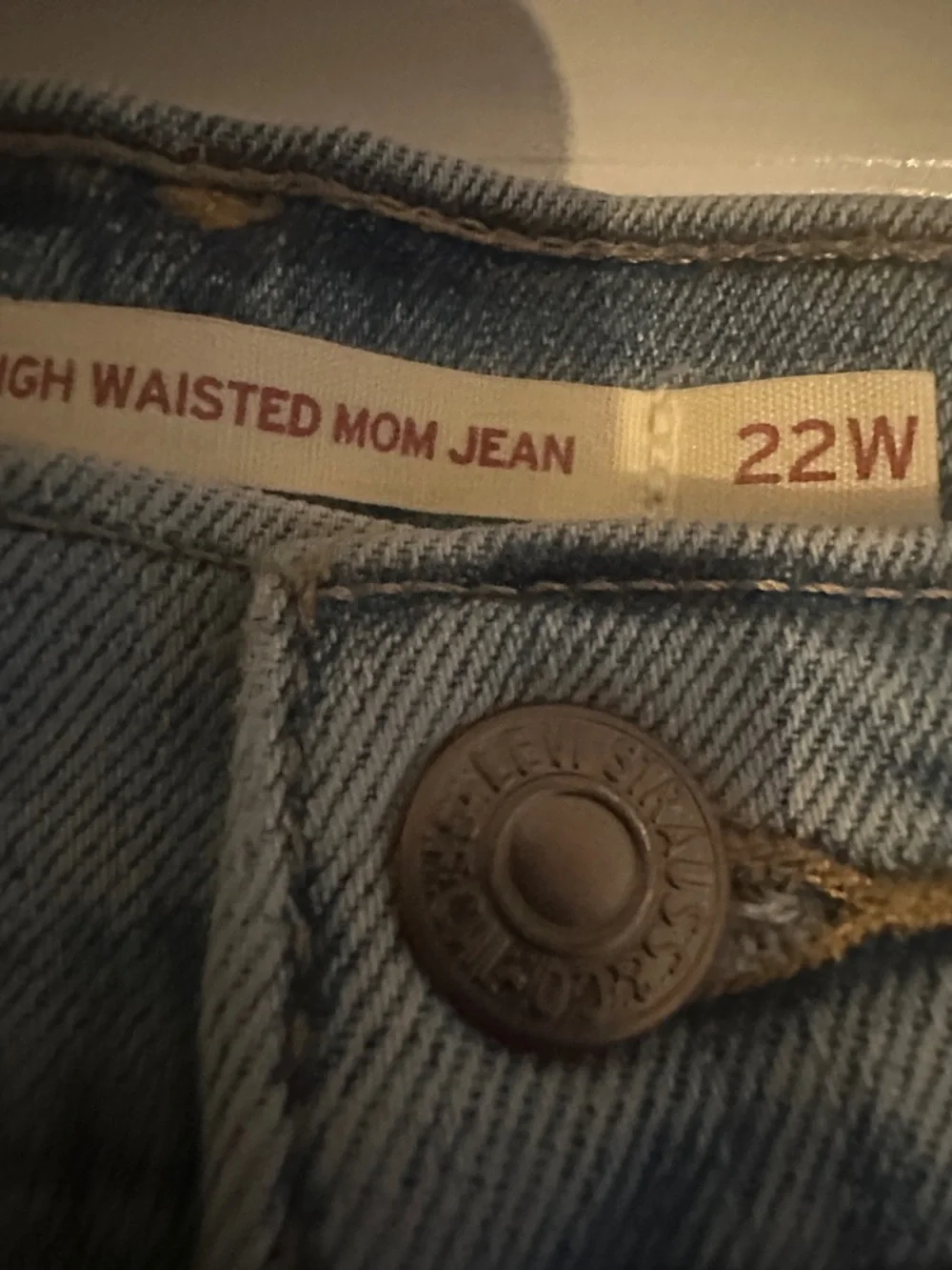 Levi's Light Blue Distressed Mom Jeans - Picture 3 of 4